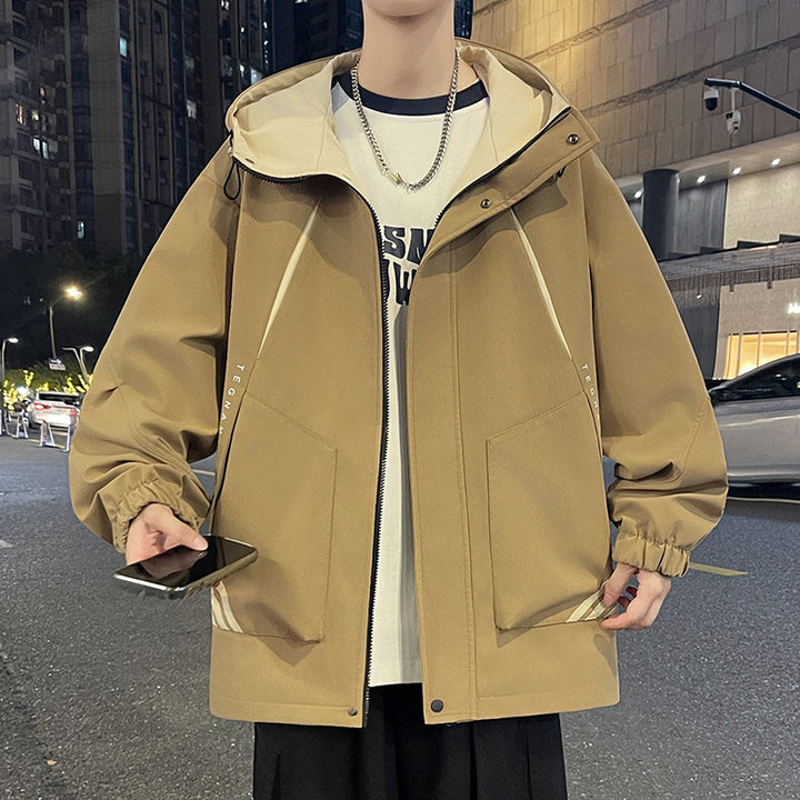 Lightweight men's jacket with adjustable hood Lune London