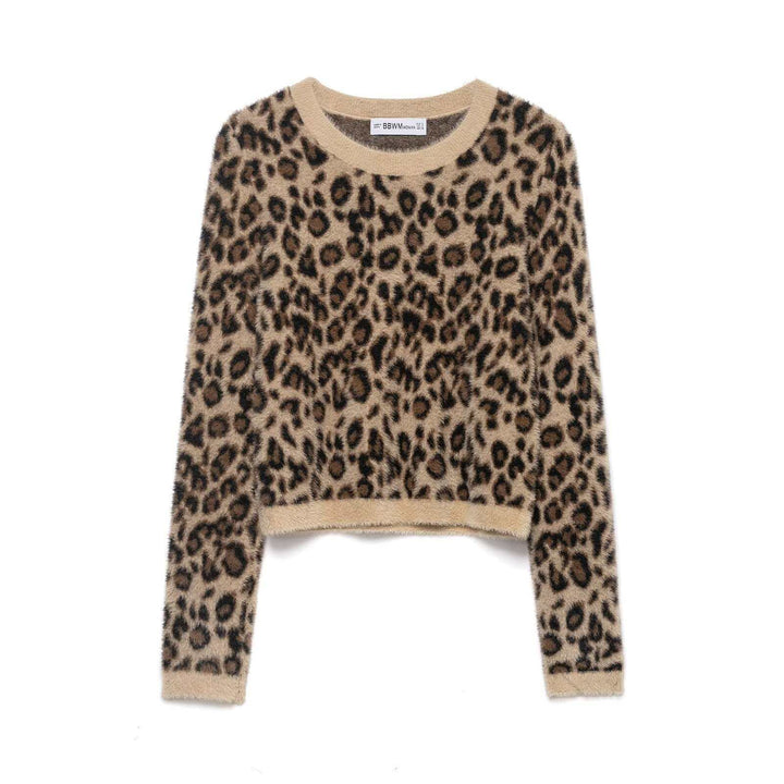 Pull confortable pour femme au look léopard Chic & Stil