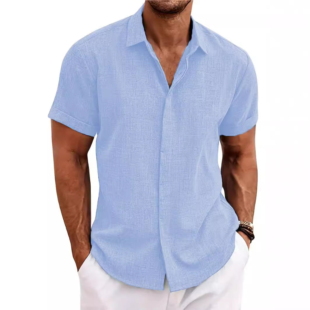 Structured short sleeve shirt for men with buttons Amarae