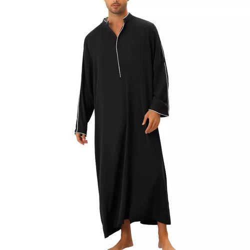 Men's high-tech kaftan with sporty high collar and elegant contrasting details Amarae