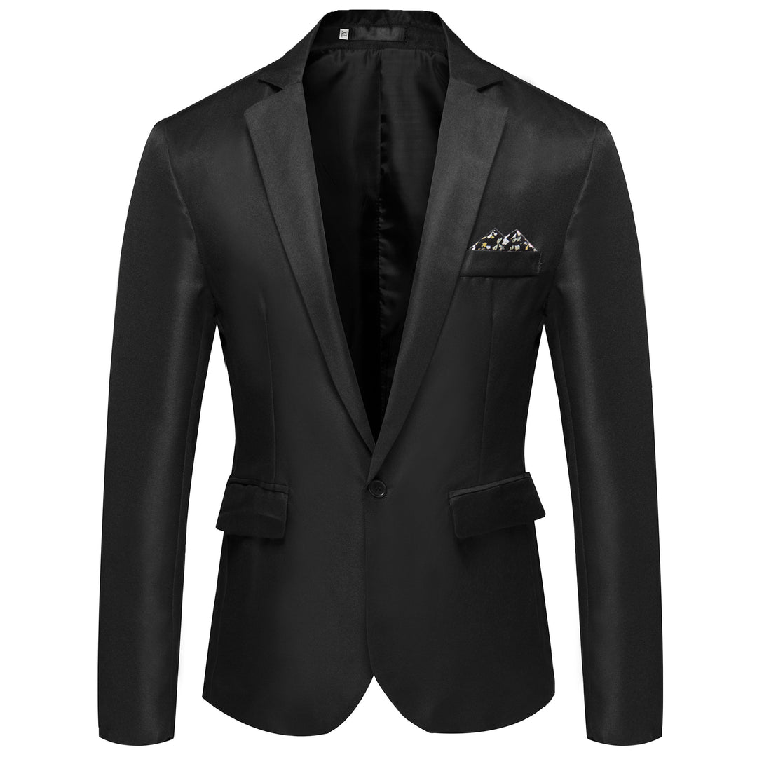 Elegant and modern suit jacket for men with satin finish Lune London