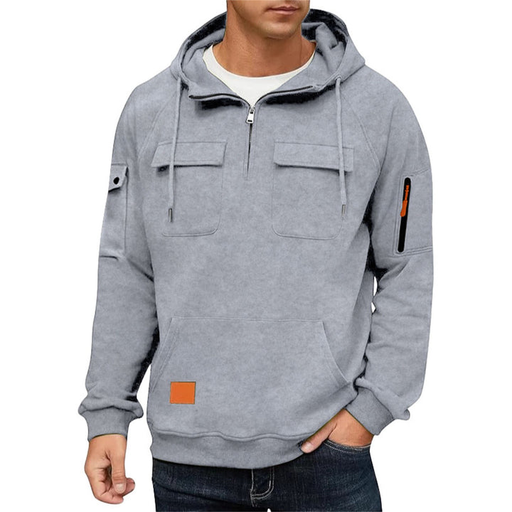 Men's hoodie with practical pockets and chic sporty design