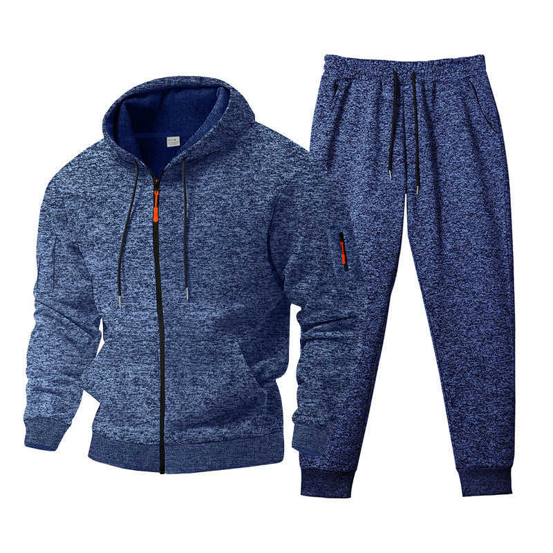 Men's Hooded Sports Tracksuit with Functional Zip Pockets Lune London