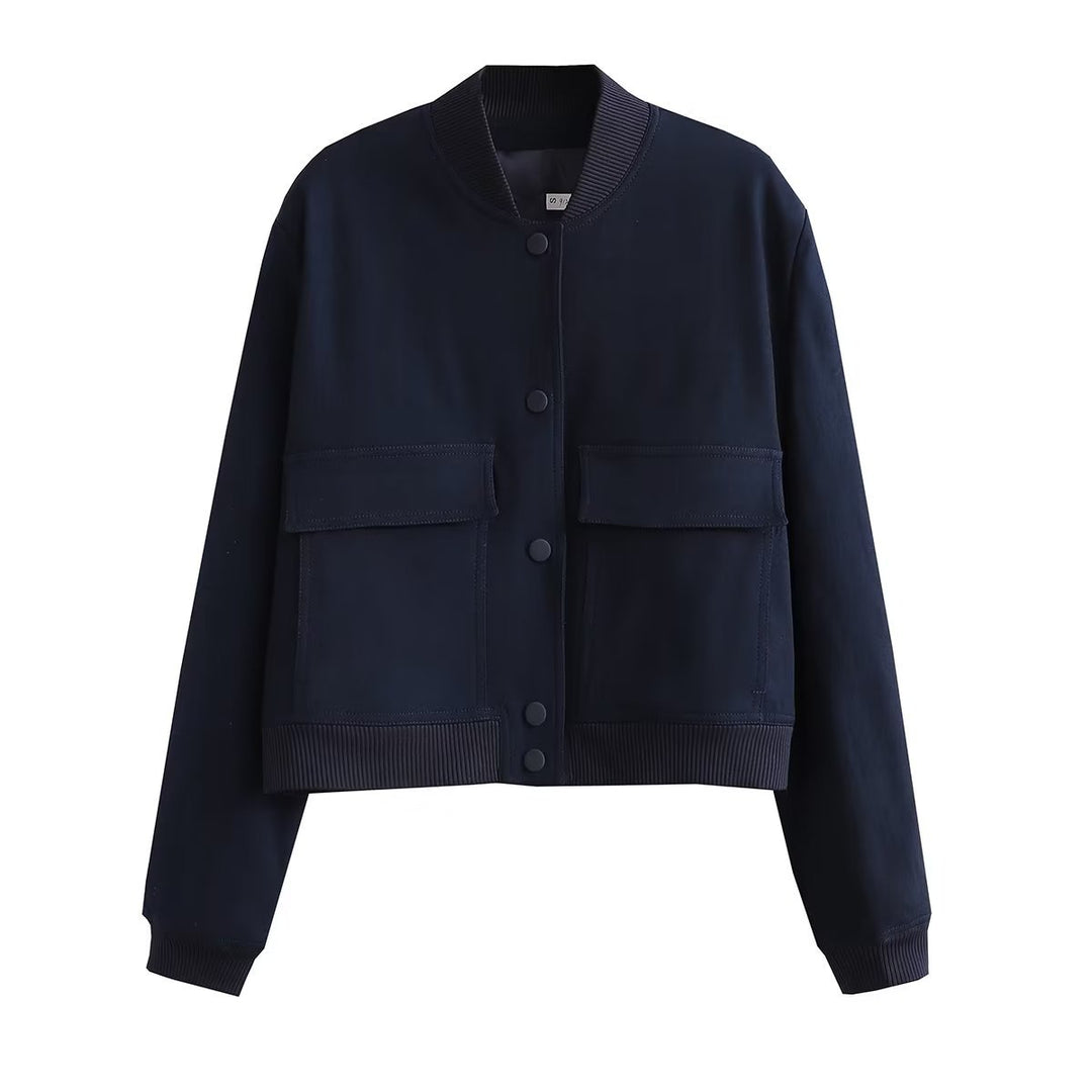 Sporty bomber jacket for women with padded lining and practical pockets Lune London