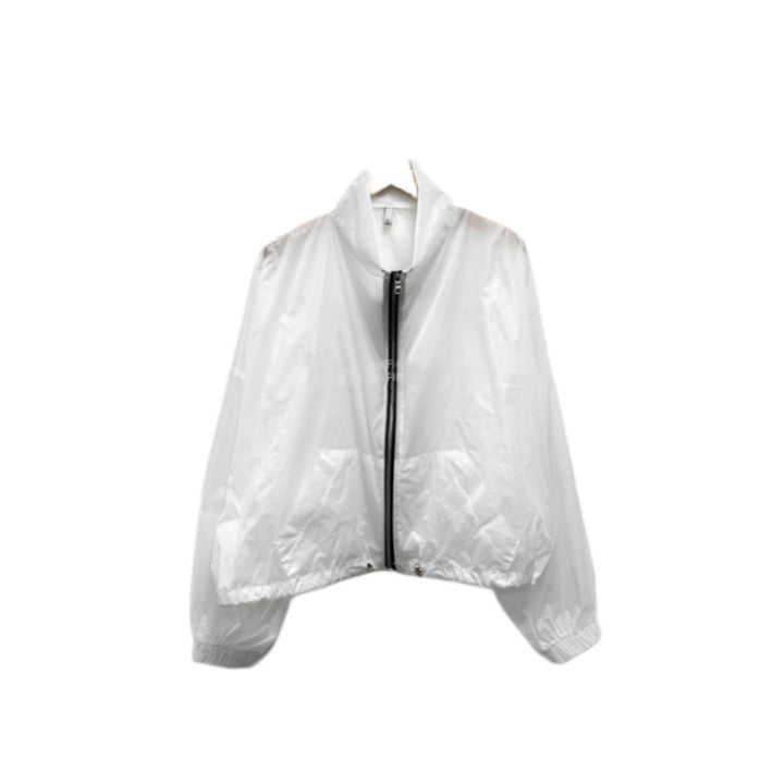 Ladies transparent windbreaker with zipper Chic & Stil