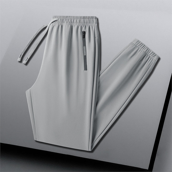 Men's Lightweight Breathable Functional Jogging Pants with Zipper Pocket Amarae