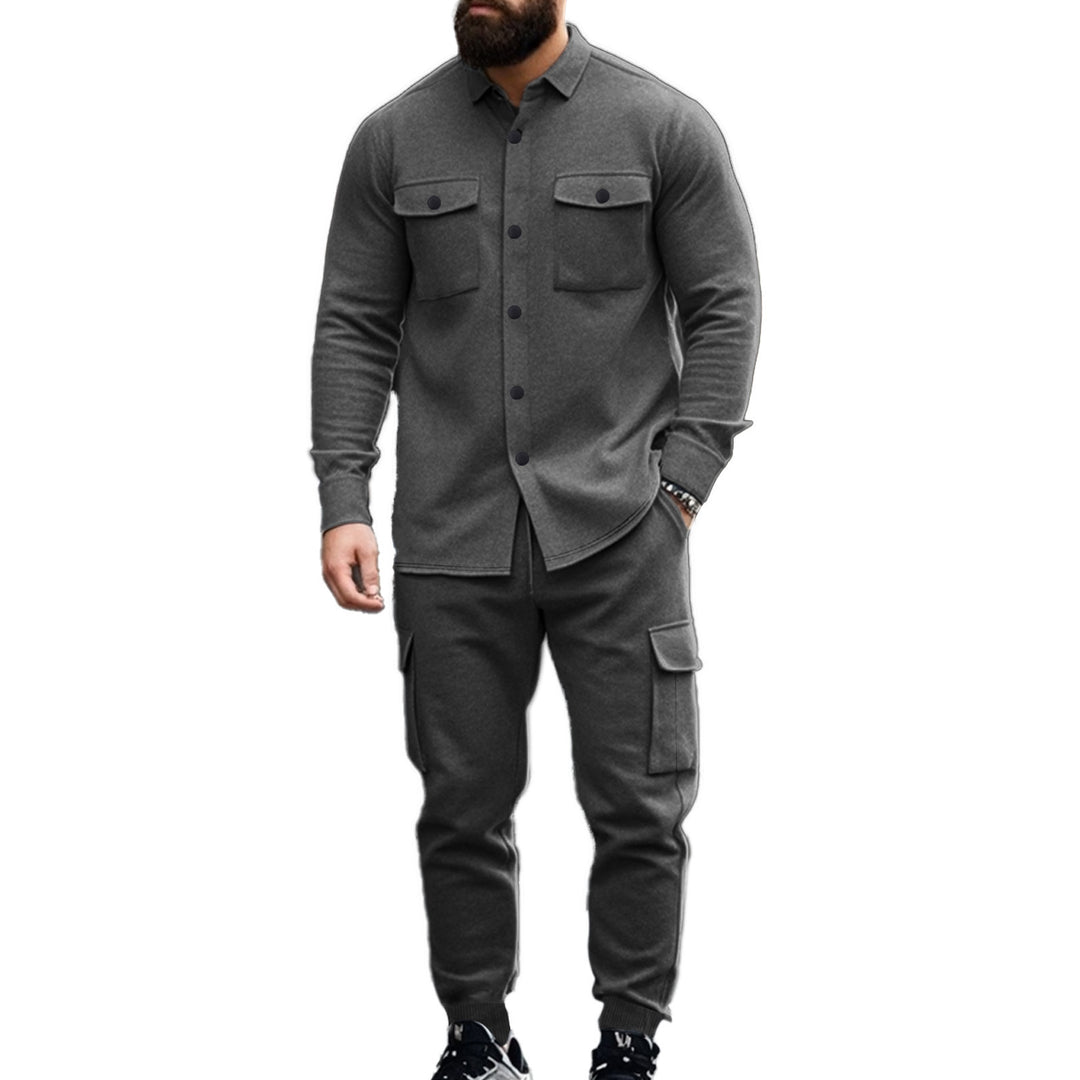 Men's cargo jogger suit with functional pockets Lune London