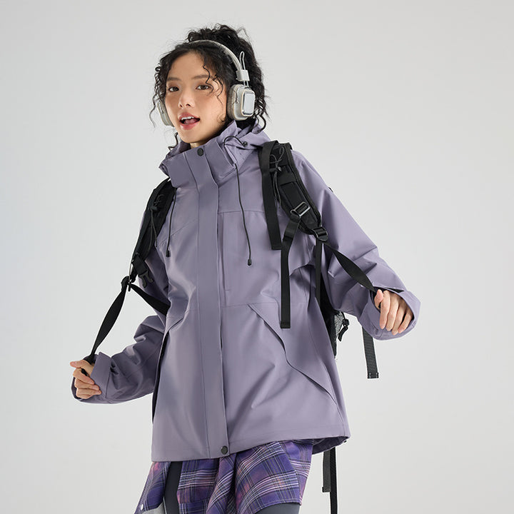 Women's waterproof, breathable functional parka with hood and loose fit Amarae