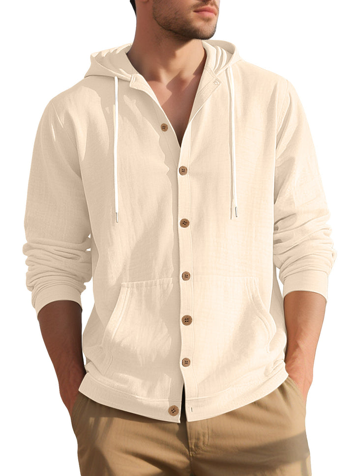 Elegant casual jacket for men with hood and practical pockets Lune London
