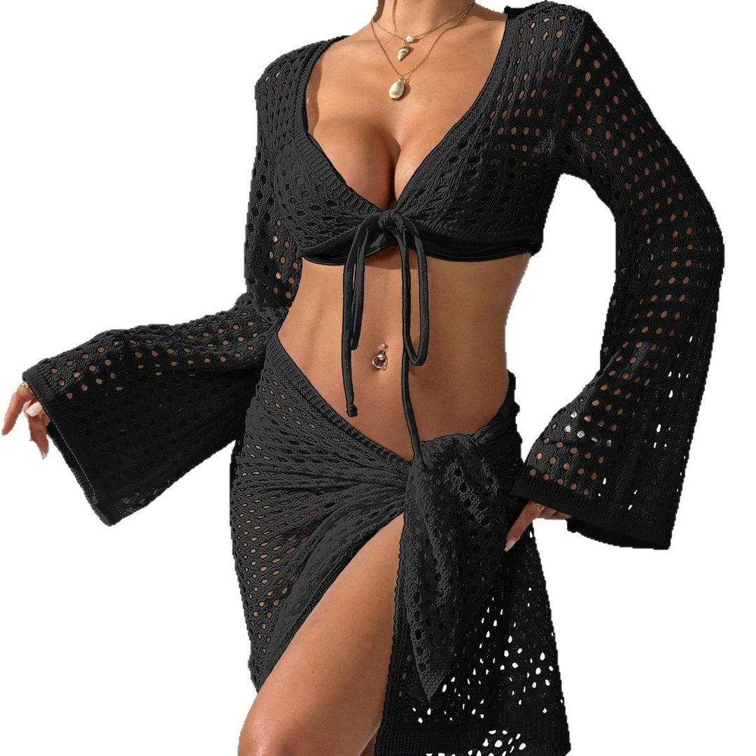 Ladies Crochet Beach Cover Kimono Lune London
