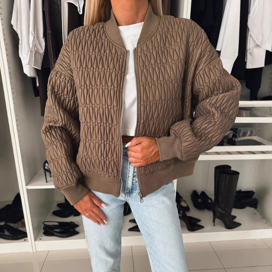 Quilted bomber jacket for women Lune London