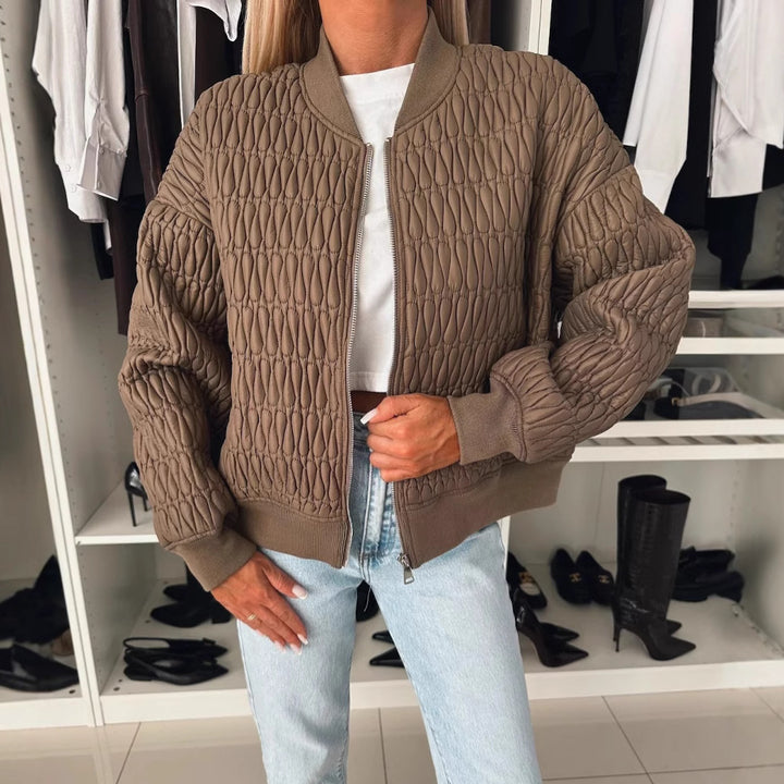 Quilted bomber jacket for women Lune London