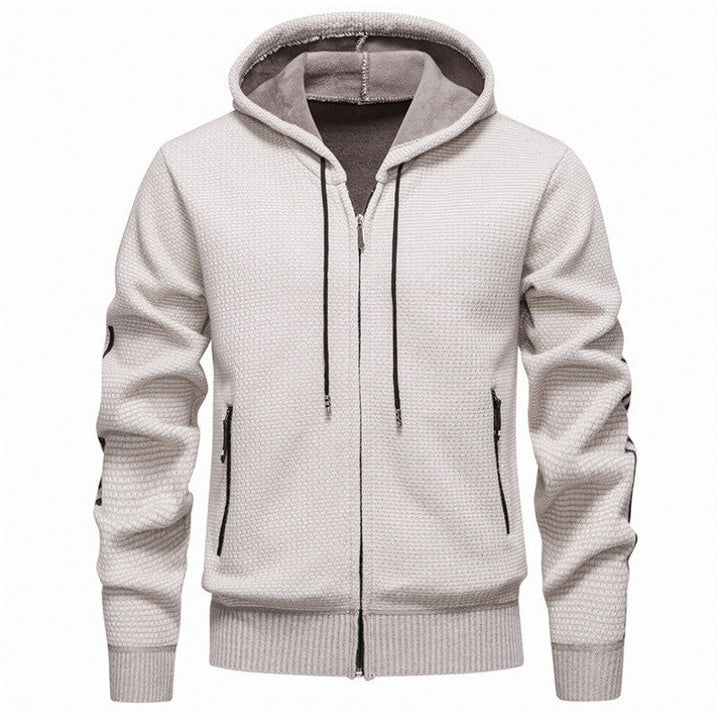 Sporty hoodie jacket for men with an innovative material blend Lune London