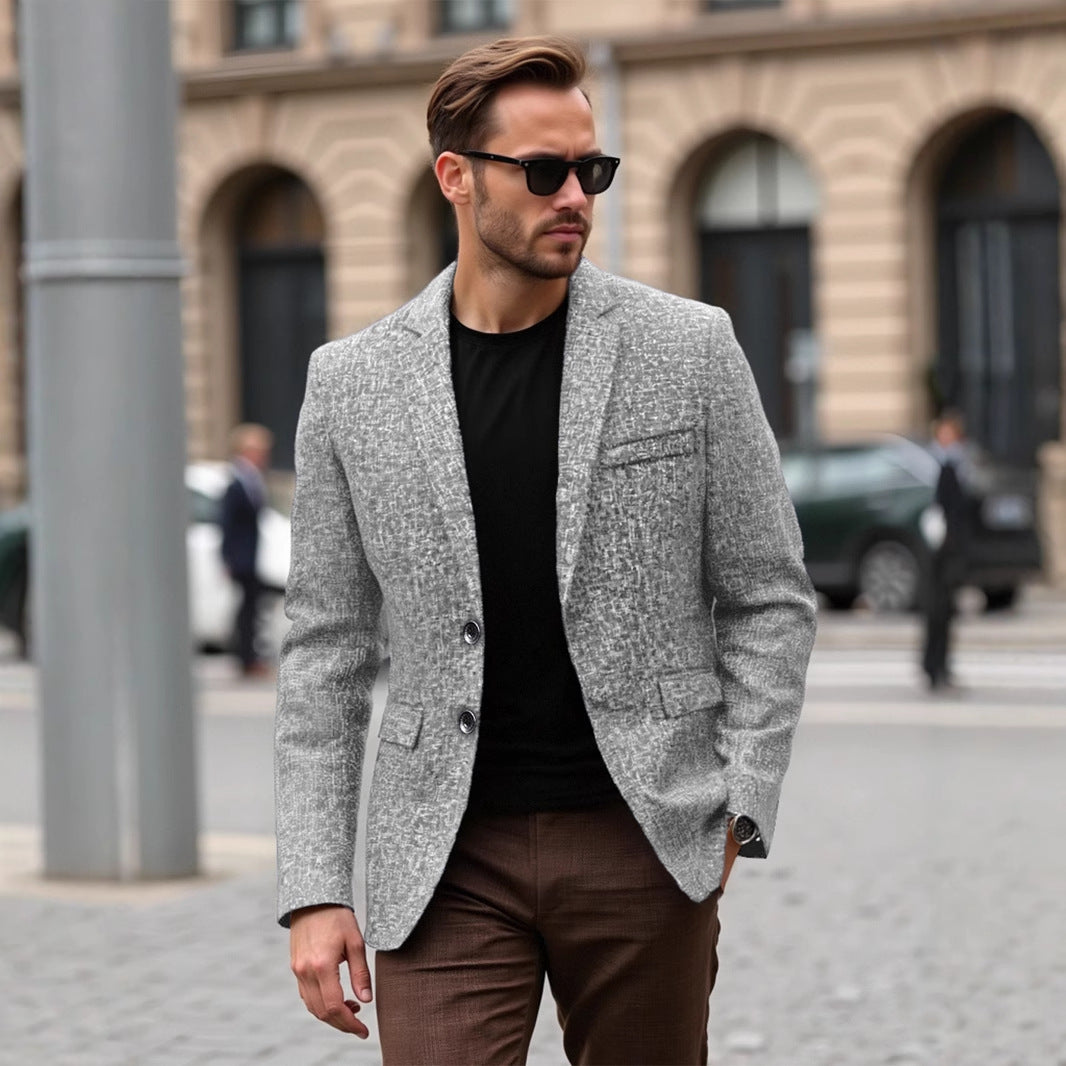Elegant structured jacket for men with modern fabric and stylish details Lune London