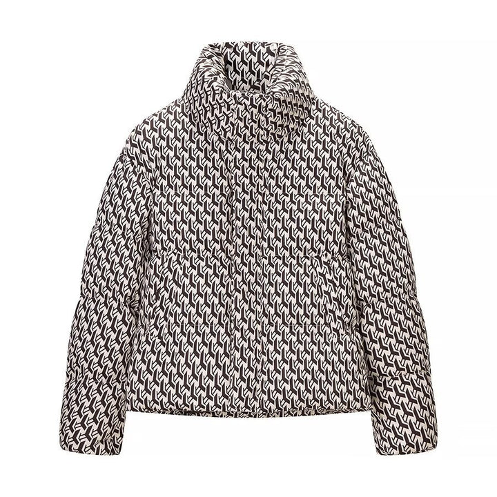 Veste matelassée pour femmes avec design graphique moderne Chic & Stil