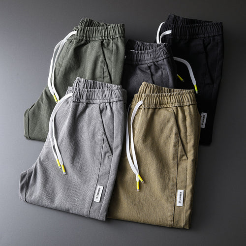 Casual cotton pants for men with adjustable waist and practical pockets Amarae