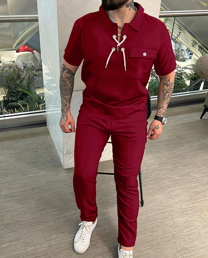 Stylish men's outfit with drawstring details Amarae