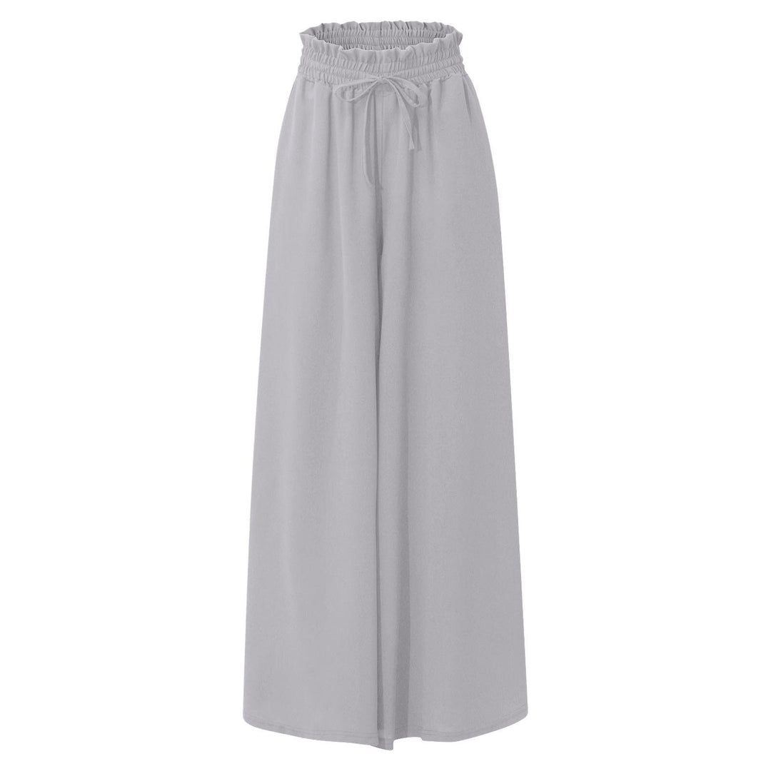 Ladies Stylish Wide Pants with Elastic Waist Lune London