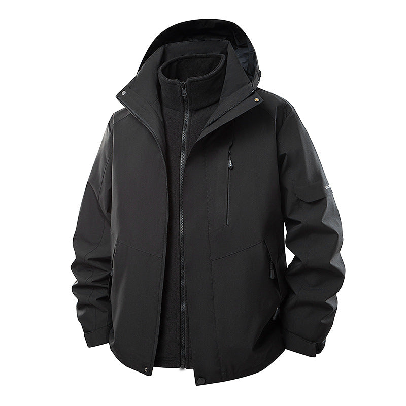 Women's double-layer softshell parka with removable fleece inner jacket Amarae