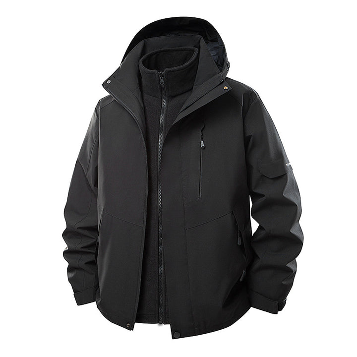 Women's double-layer softshell parka with removable fleece inner jacket Amarae