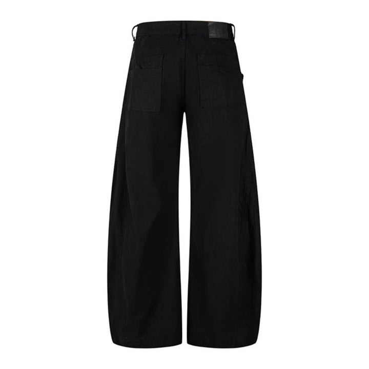 Women's Wide Cargo Palazzo Pants with High Waist, Large Flap Pockets and Adjustable Hem Amarae