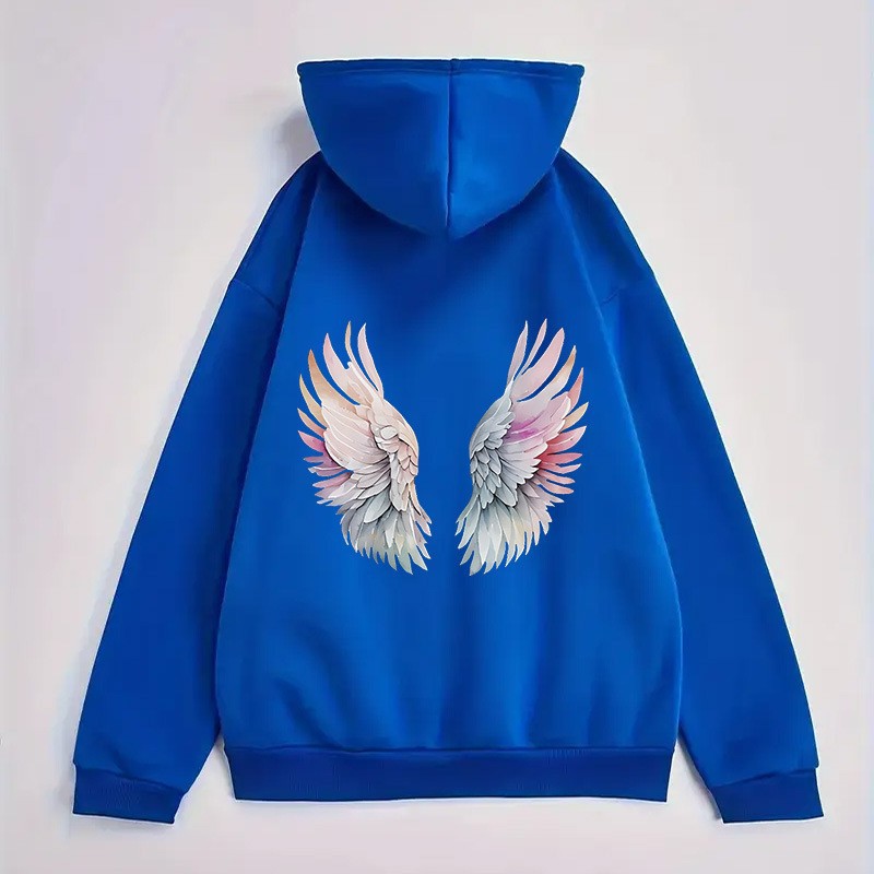 Women's hoodie with stylish angel wing design Chic & Stil