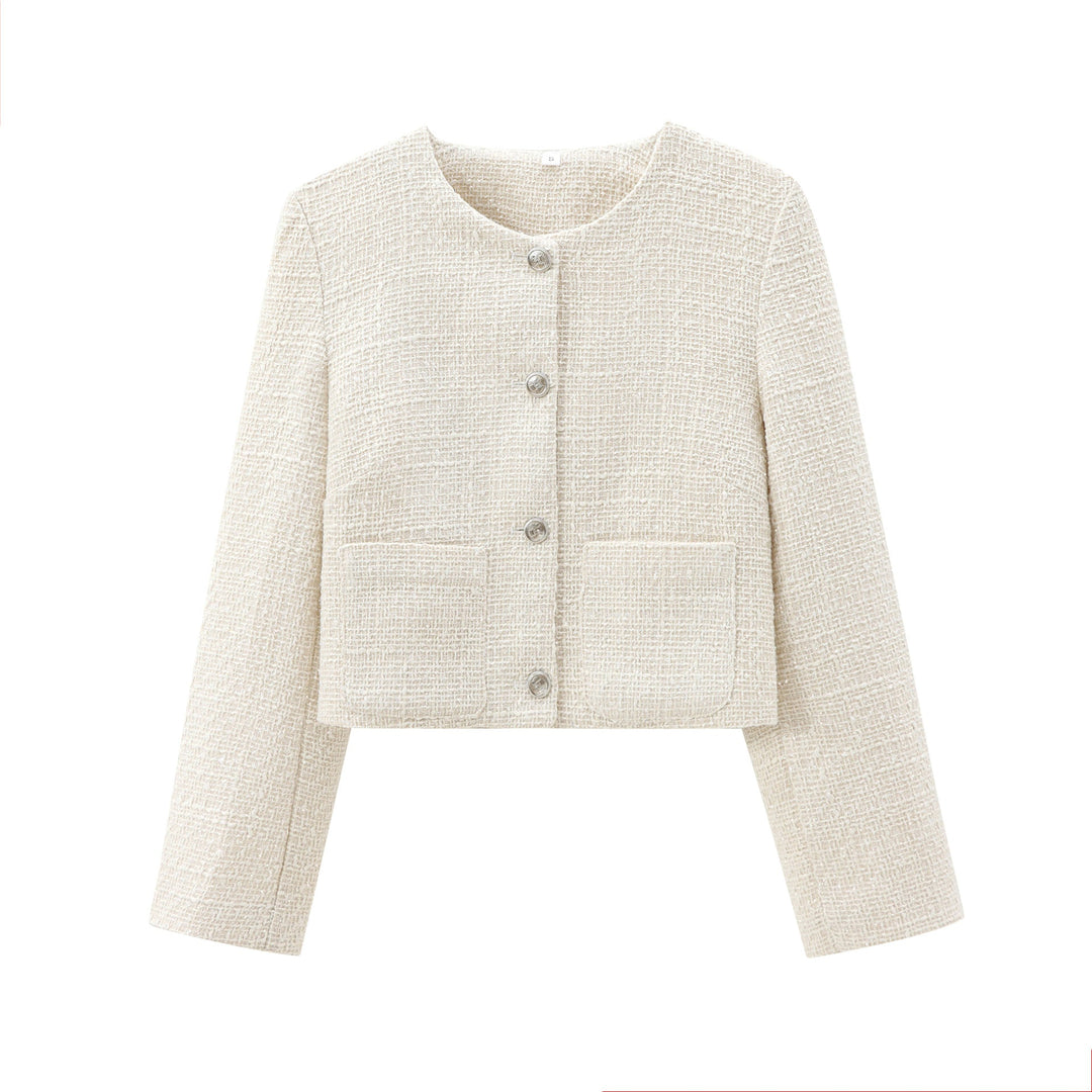 Women Short Cut Designer Jacket with Structured Fabric Amarae