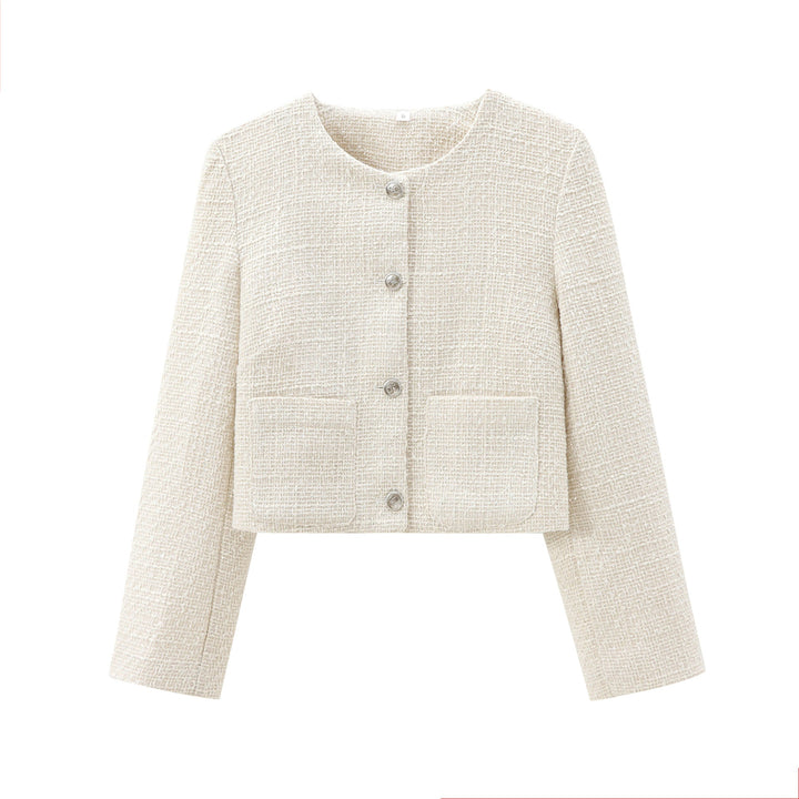 Women Short Cut Designer Jacket with Structured Fabric Amarae