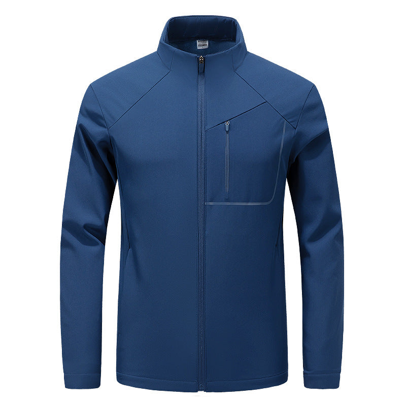 Men's Lightweight Softshell Jacket in Urban Cut with Water-Repellent Surface and Chest Pocket Amarae