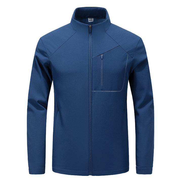 Men's Lightweight Softshell Jacket in Urban Cut with Water-Repellent Surface and Chest Pocket Amarae