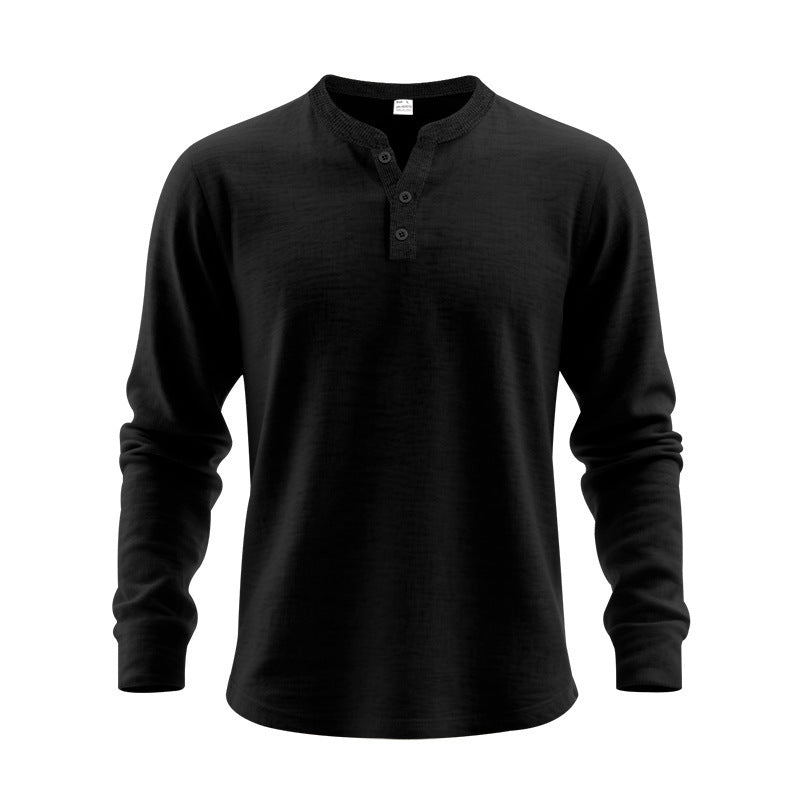 Men's long sleeve shirt with button placket Lune London