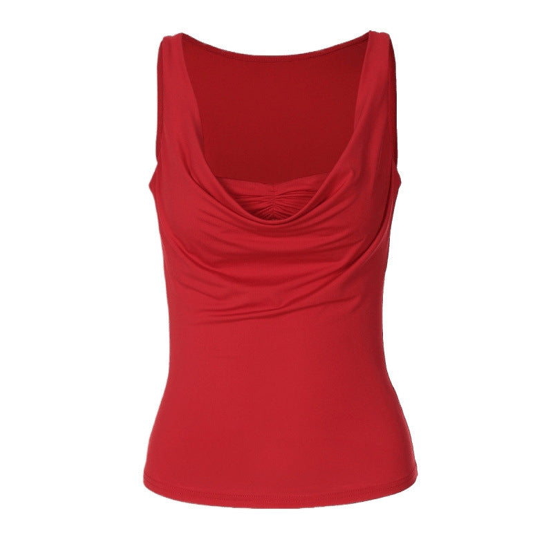 Lune London draped front sleeveless top for women