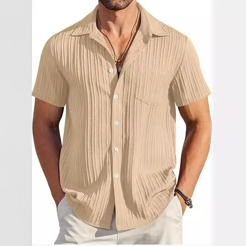 Structured short sleeve beach shirt for men Amarae