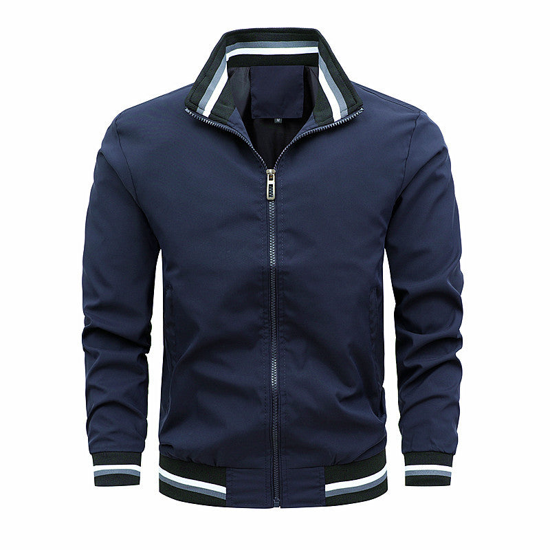 Lightweight casual jacket for men with stylish high collar Lune London