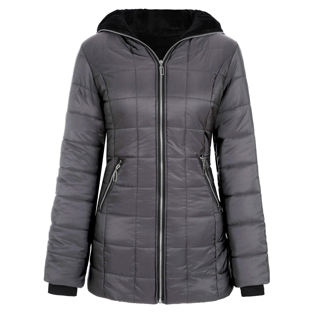 Ladies functional sporty jacket with hood and insulating lining Lune London