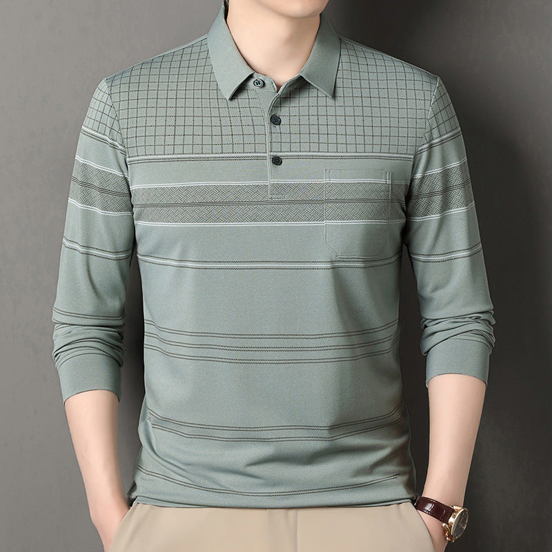 Comfortable polo shirt for men with textured design and elegant details Lune London