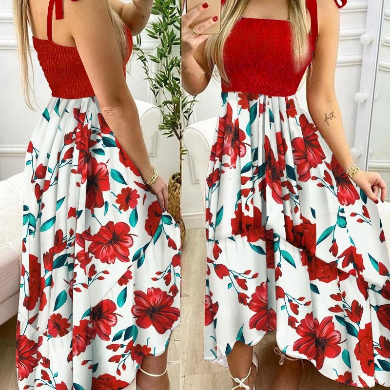 Maxi Floral Dress for Women with Adjustable Straps Lune London