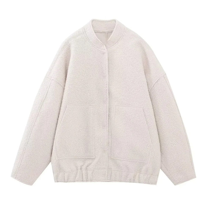 Casual oversized women's jacket with practical pockets Lune London