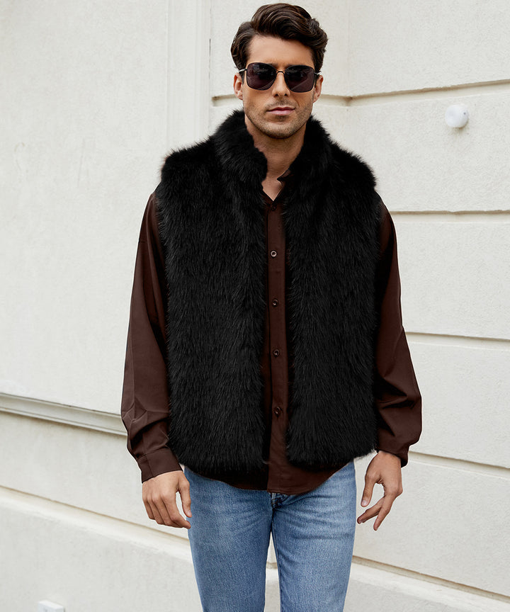 Lune London Men's Fashion Faux Fur Jacket