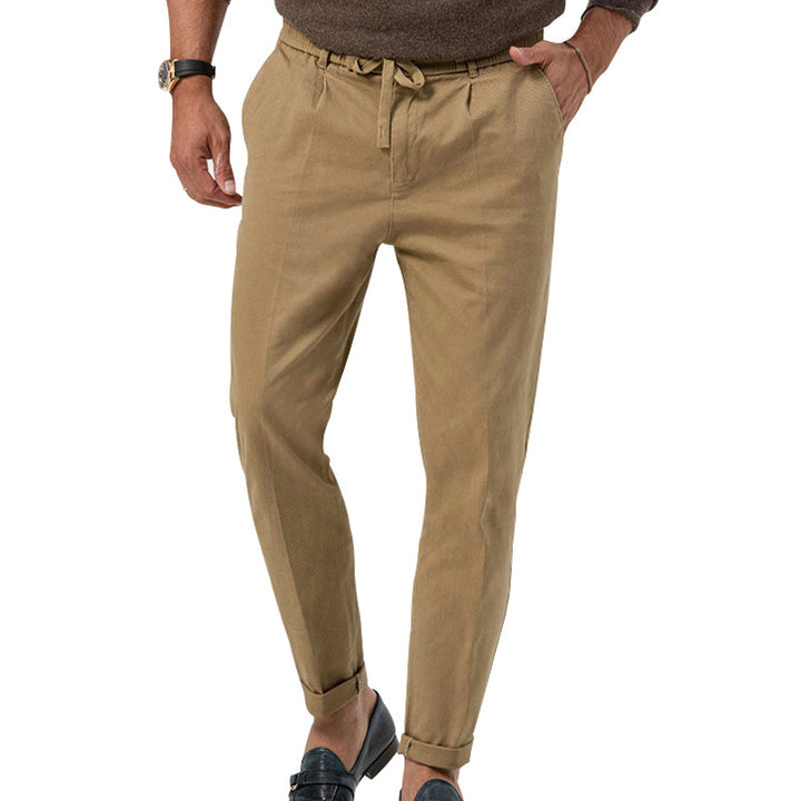 Casual chino pants for men with adjustable waist and side pockets Lune London