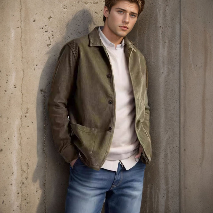 Casual corduroy jacket for men with practical pockets Lune London