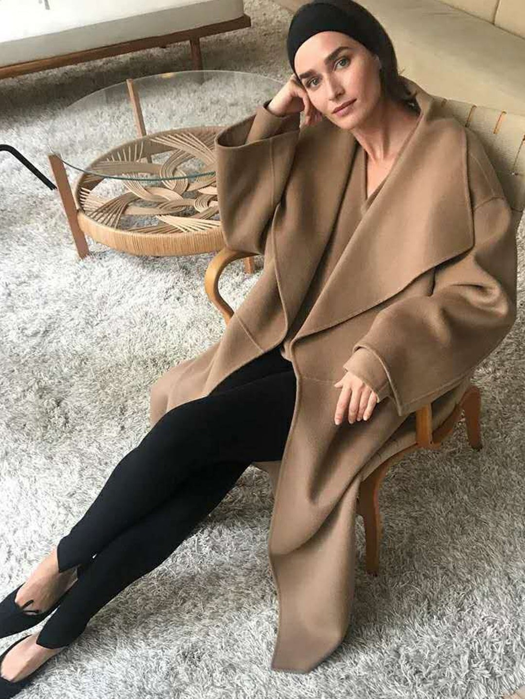 Manteau élégant surdimensionné pour femme avec devant ouvert Chic & Stil