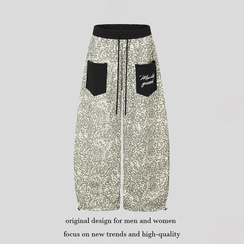 Women Extra Wide Palazzo Lounge Pants in Culotte Cut with Elastic Comfort Waistband, Contrasting Patch Pockets and Adjustable Hem Amarae