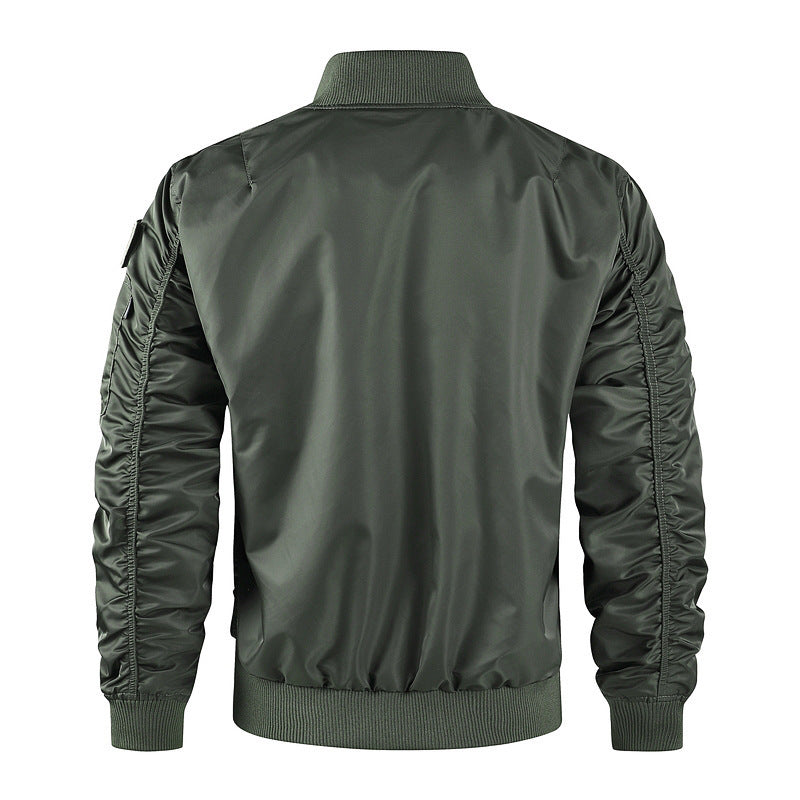 Camouflage bomber jacket for men with practical pockets and warm inner lining Lune London
