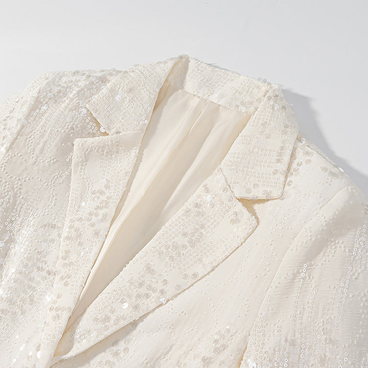 Veste Blazer Élégante en Sequins pour Femmes au Design Tendance Chic & Stil