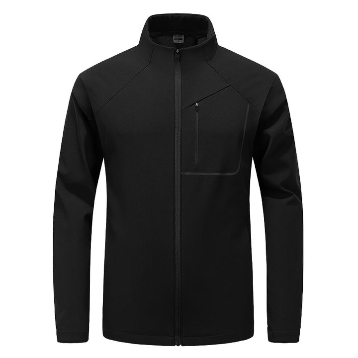 Men's Lightweight Softshell Jacket in Urban Cut with Water-Repellent Surface and Chest Pocket Amarae