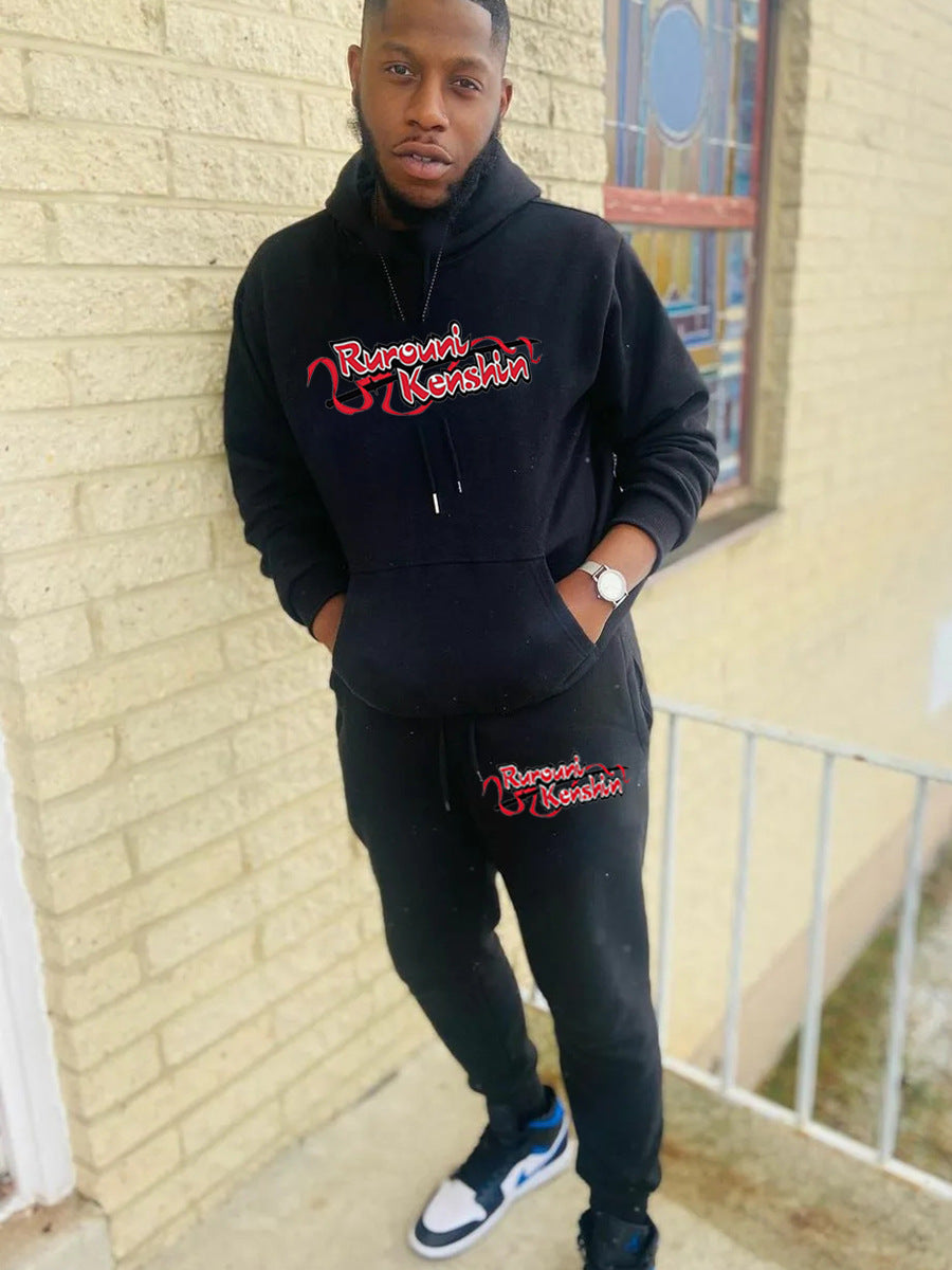 Men's hoodie and jogger set with impressive creative pattern Lune London
