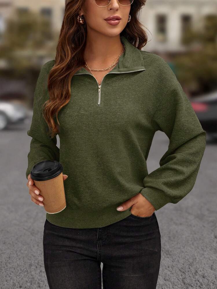 Amarae Women's Sporty Zip Sweater