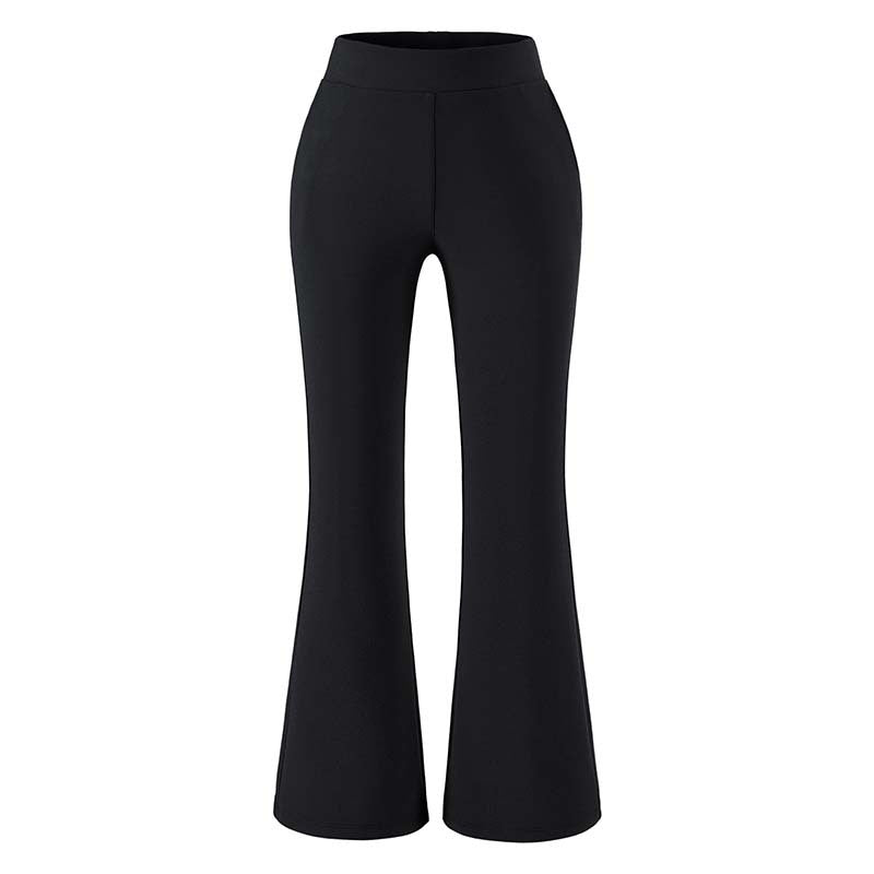 Women's High-Waisted Stretch Flared Pants with Wide Hem Amarae