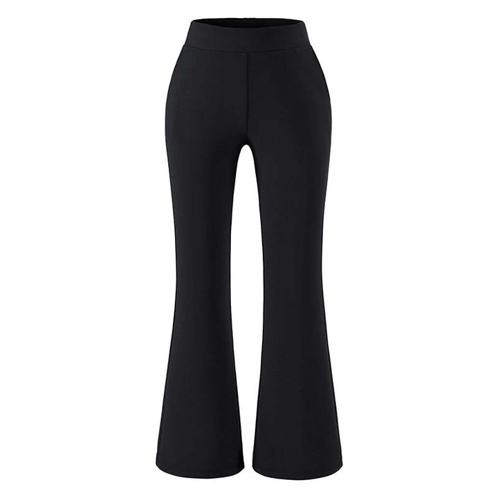 Women's High-Waisted Stretch Flared Pants with Wide Hem Amarae